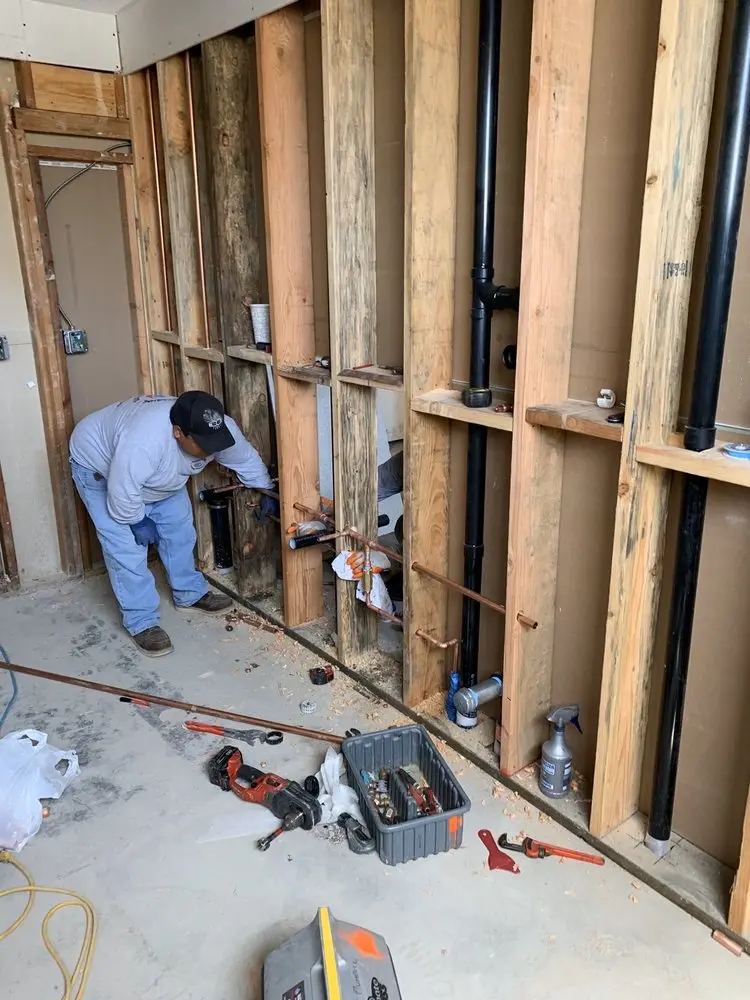 Commercial rough-in plumbing for Water Heater Replacement in North Druid Hills